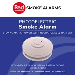 Red Smoke Alarms Brisbane - Photoelectric